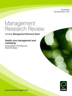 cover image of Management Research Review, Volume 33, Issue 2